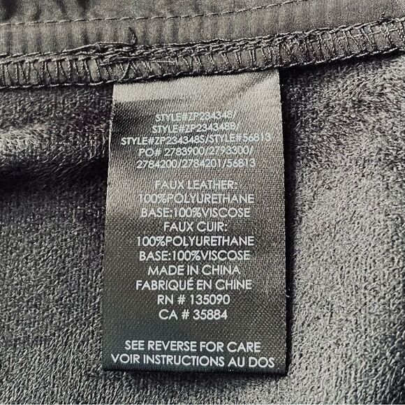 Z Supply Black Lenora Faux Leather Jogger Size XL - Picture 11 of 12